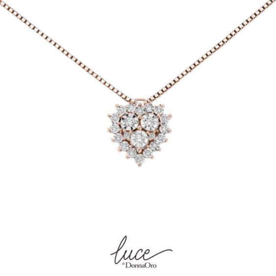 Pendente Donna Oro Donna Luce in Oro Diamante 0.11 Ct LPF10445.011 - LPF10445.011